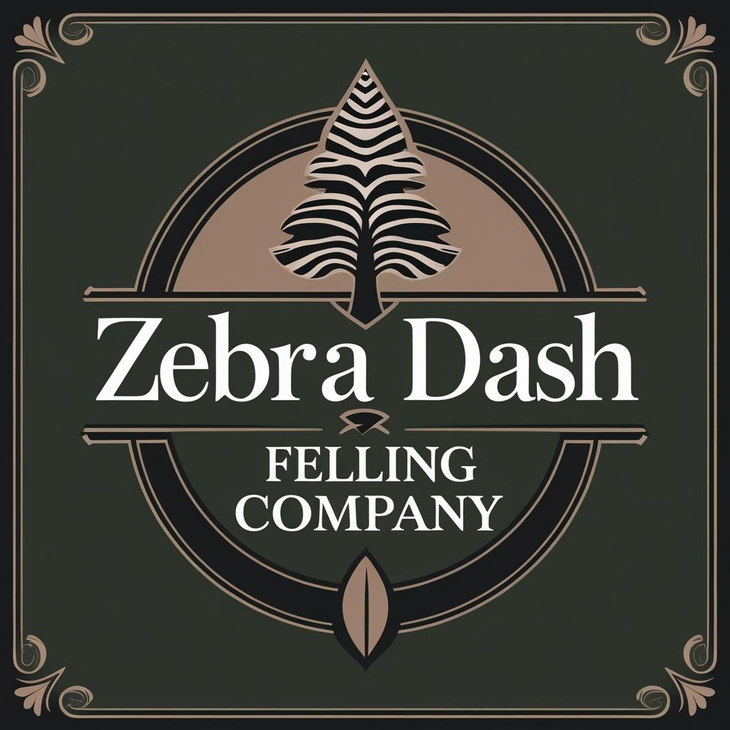 Zebra dash felling company's logo